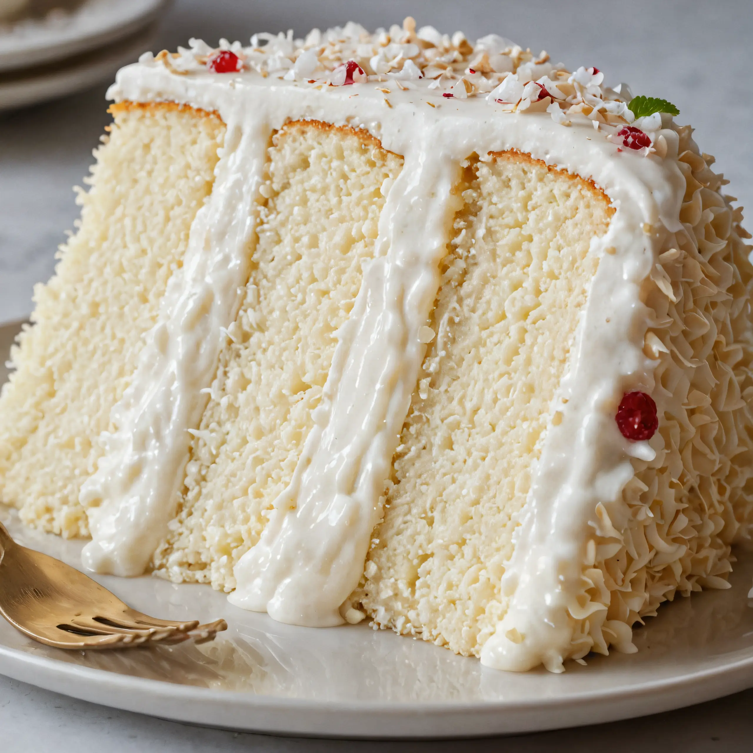 Coconut Raffaello Layer Cake Recipe