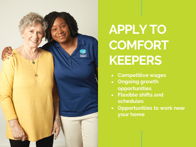 Caregiver with senior