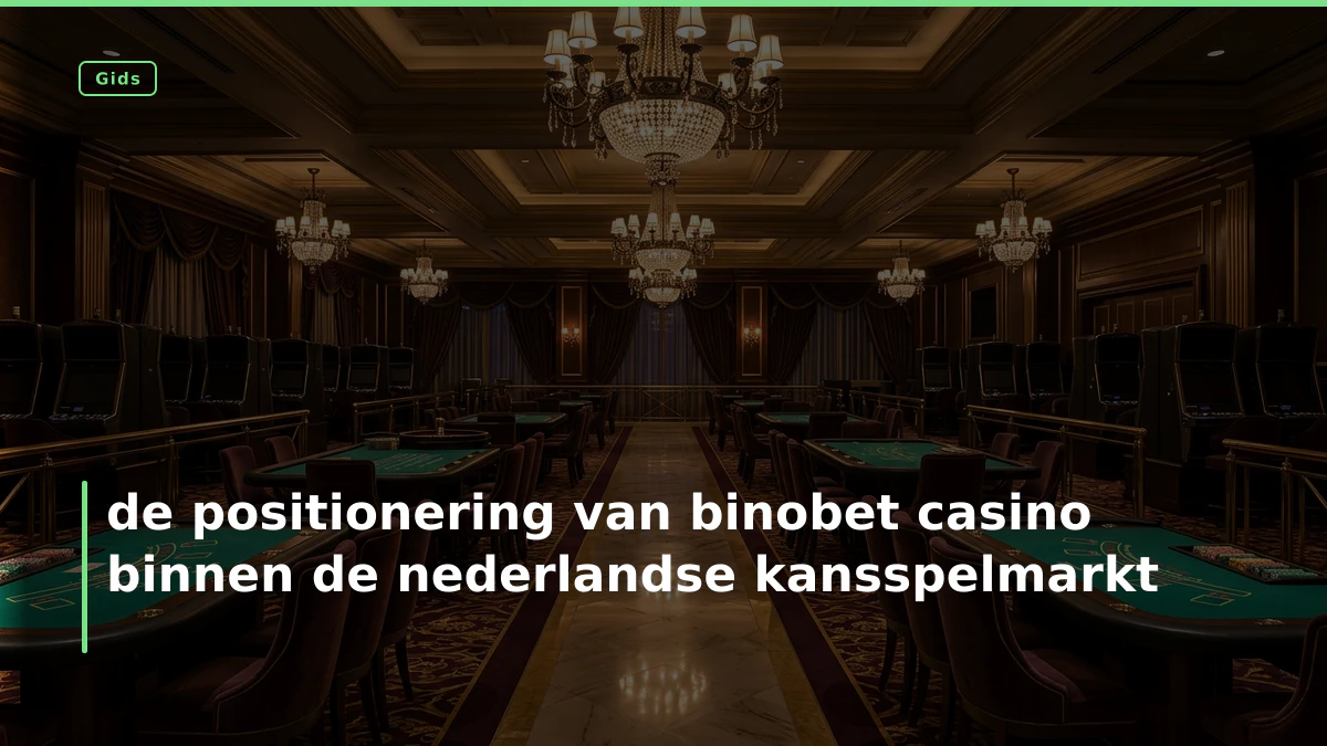 de positionering van binobet casino binnen de nederlandse kansspelmarkt