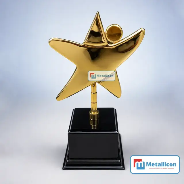 Brass Metal Employee Award Trophy