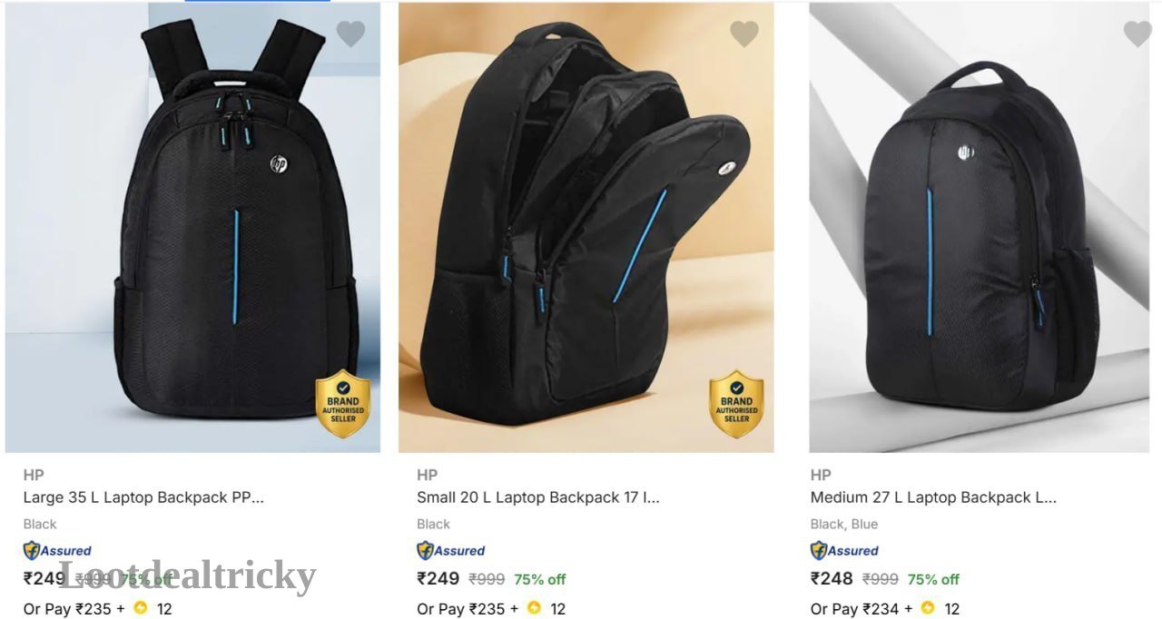 Hp Laptop Bags – Just ₹249 | Loot Deal Hp Laptop Bags – Just ₹249 | Loot Deal