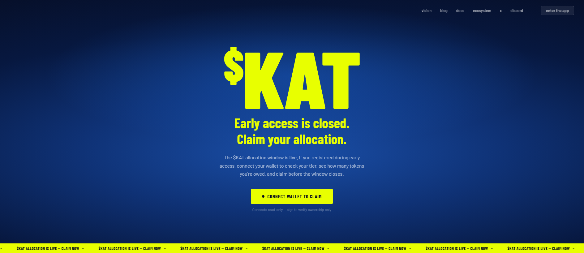 Forensic screenshot of reward-katana.network showing the phishing page layout