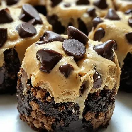 Irresistible Chocolate Chip Cookie Dough Brownie Bites Snack