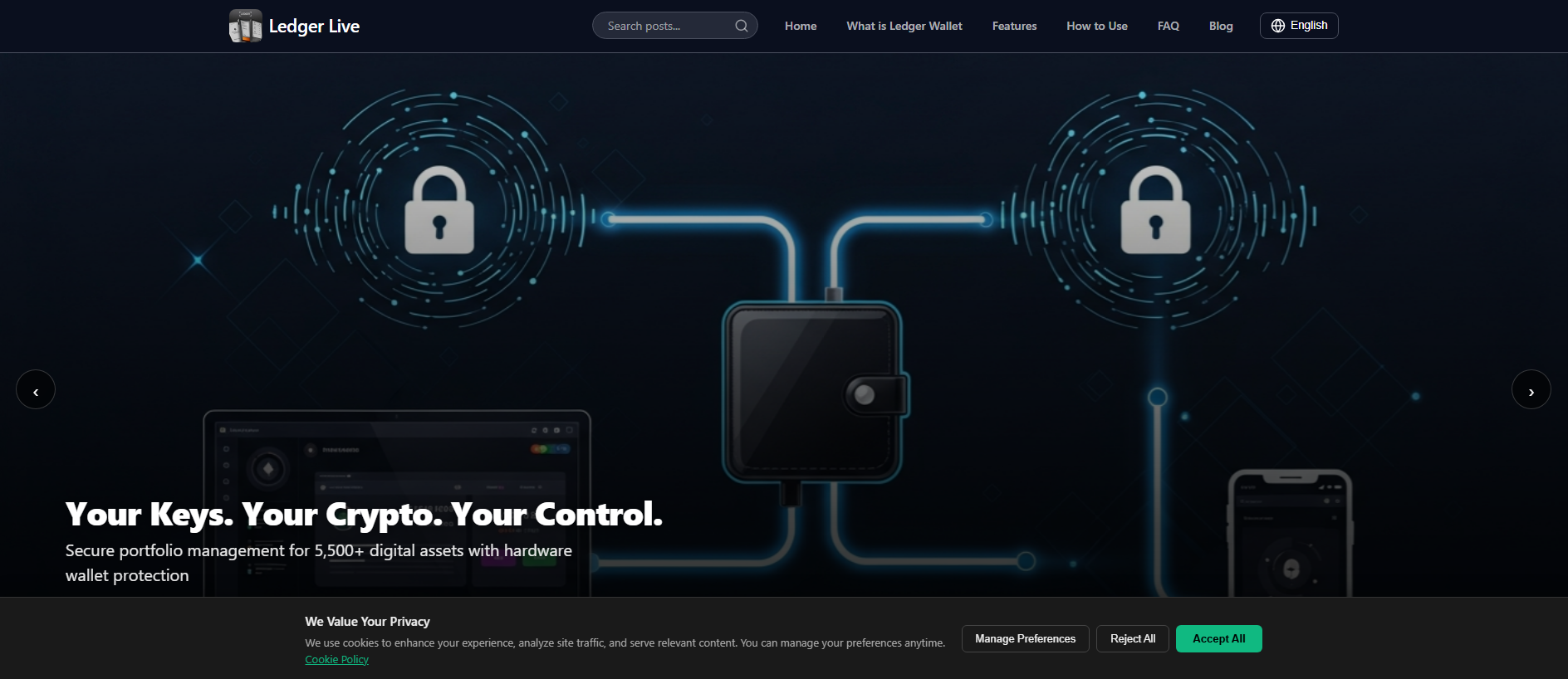 Screenshot of ledgerlivewallet.co.com