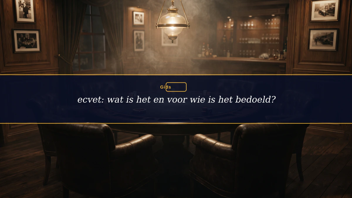 ecvet: wat is het en voor wie is het bedoeld?