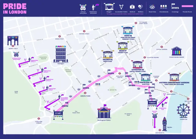 Parade Route Illustrated Map