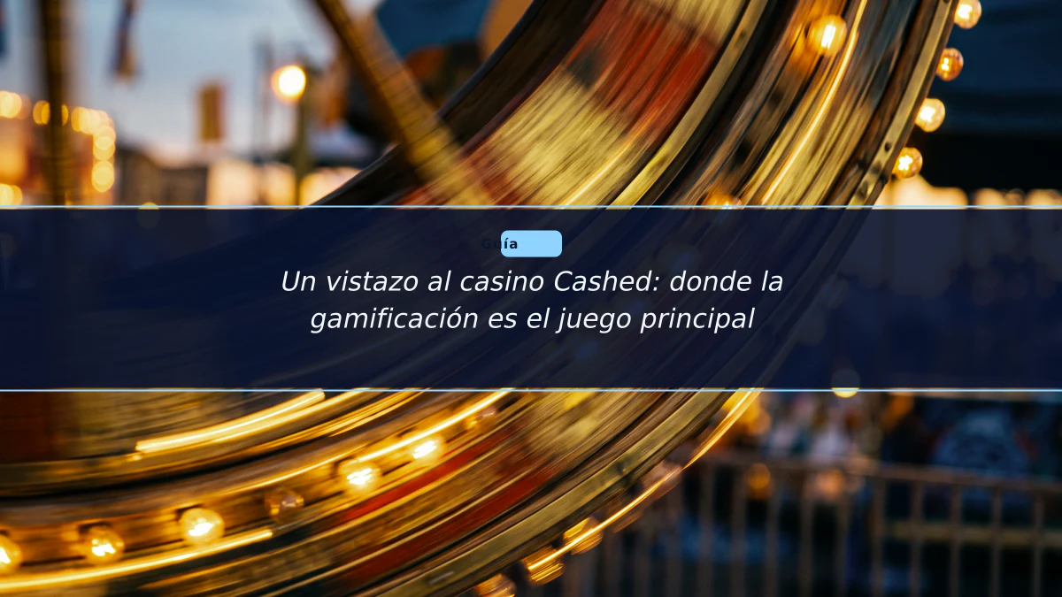 Un vistazo al casino Cashed: donde la gamificación es el juego principal