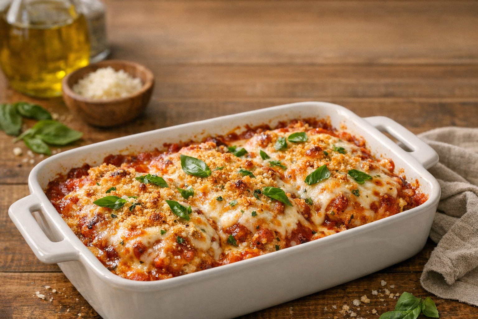 Easy Chicken Parmesan Bake for a Cozy Weeknight Pinterest image