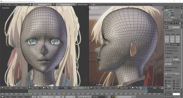 head model revised