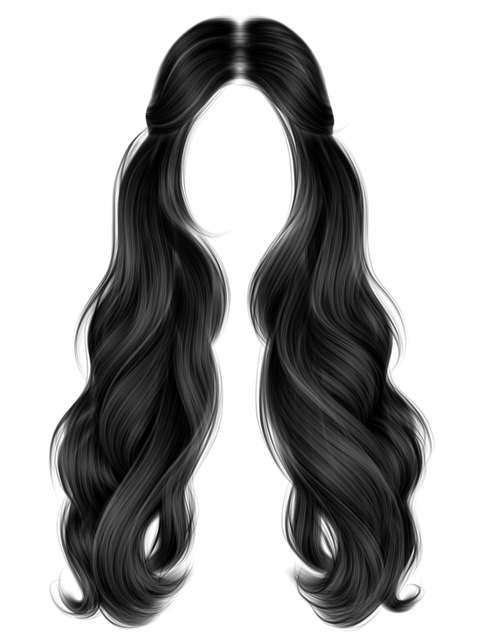 Black Hair PNG