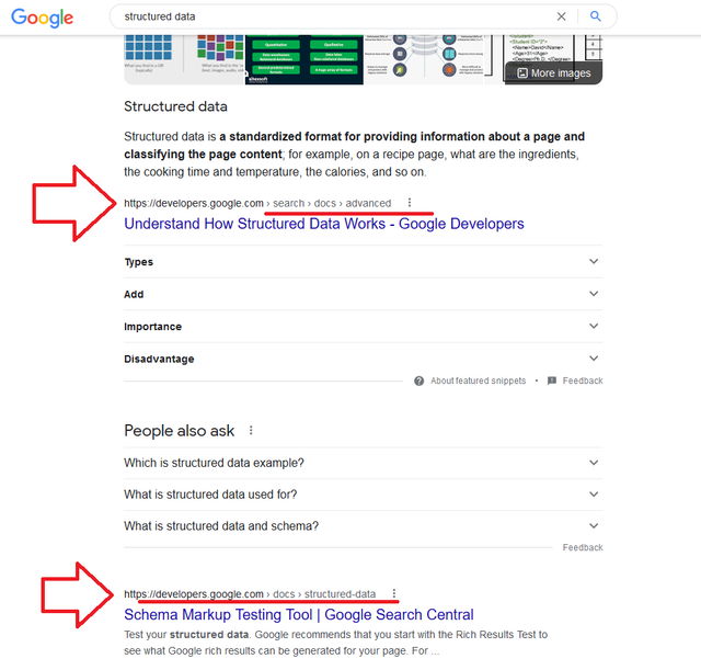 breadcrumbs-in-google