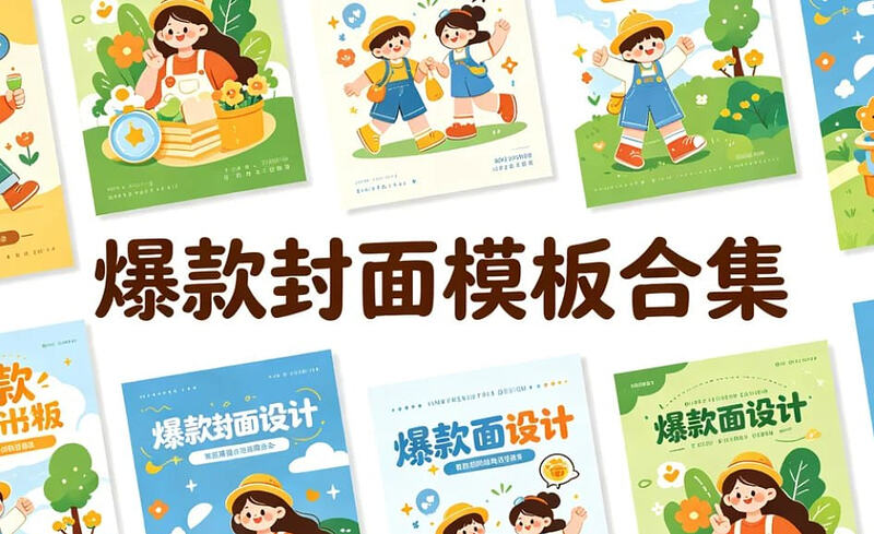 抖音快手爆款封面模板合集，高品质封面一键制作