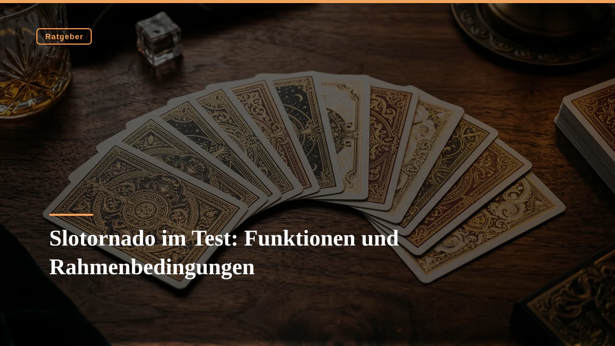 Slotornado im Test: Funktionen und Rahmenbedingungen