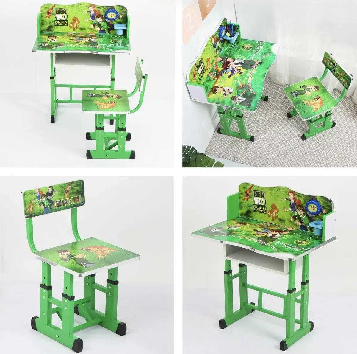 Kids study Desk & Chair with Adjustable Height| 3+ Years |Study table & chair engineered wood Desk Chair photo 4