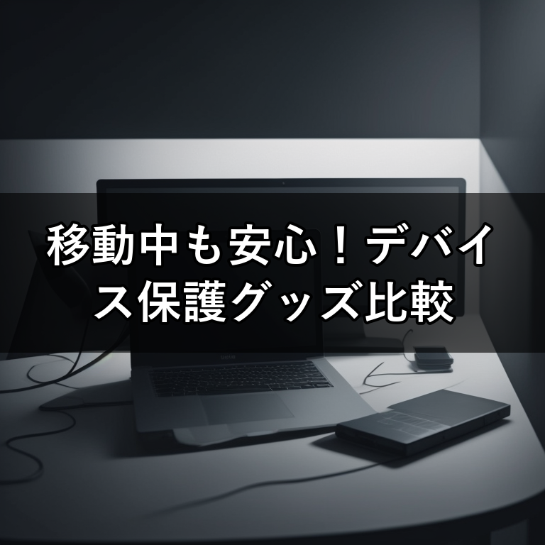 外出先での作業を快適に！移動中も安心なデバイス保護グッズ比較