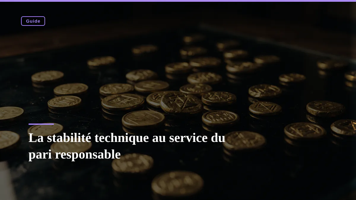 La stabilité technique au service du pari responsable