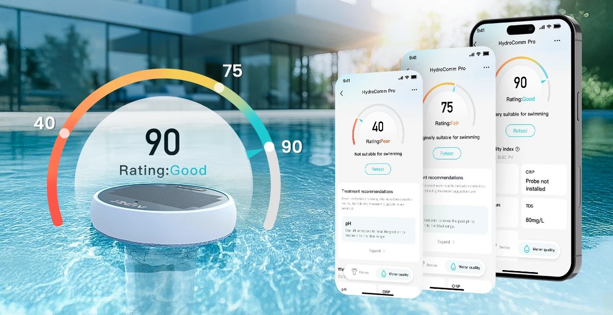 История показателей воды Aiper HydroComm Pro