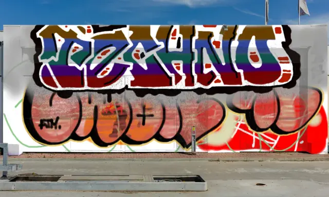Graffiti artwork by Tkiz
