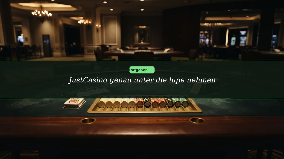 JustCasino genau unter die lupe nehmen