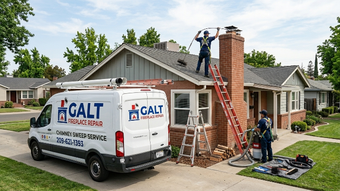Chimney inspection and cleaning service Galt California
