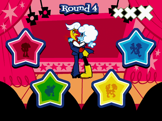 A Simon Says minigame where you conduct dance rehearsal with Lanino and Elnina.