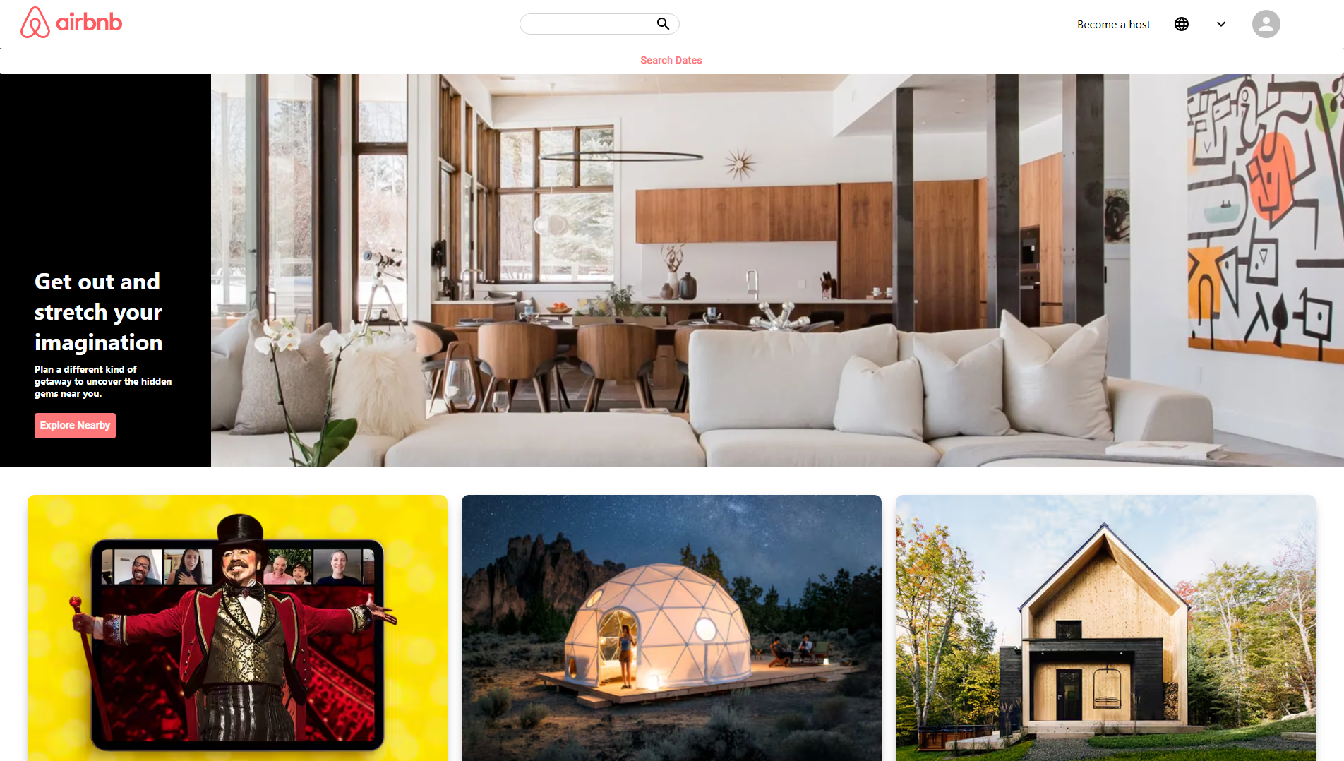 Stored capture of airbnbs-clone.netlify.app