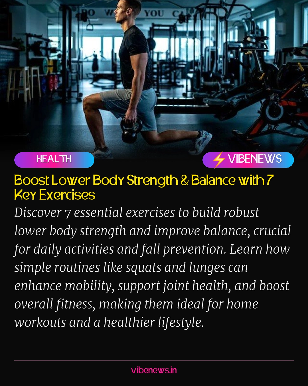 Boost Lower Body Strength & Balance with 7 Key Exercises