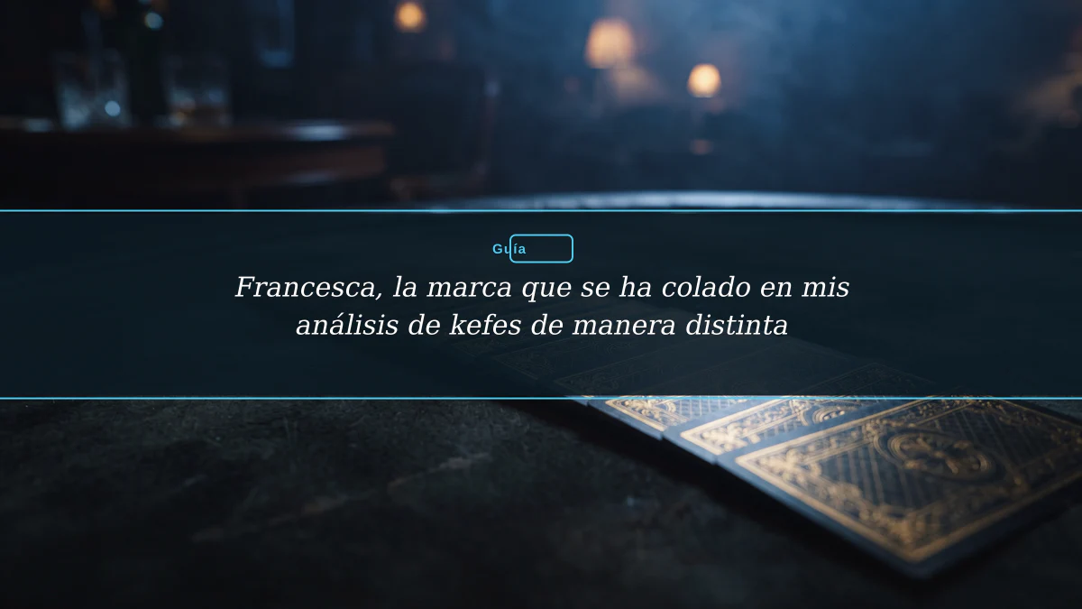 Francesca, la marca que se ha colado en mis análisis de kefes de manera distinta