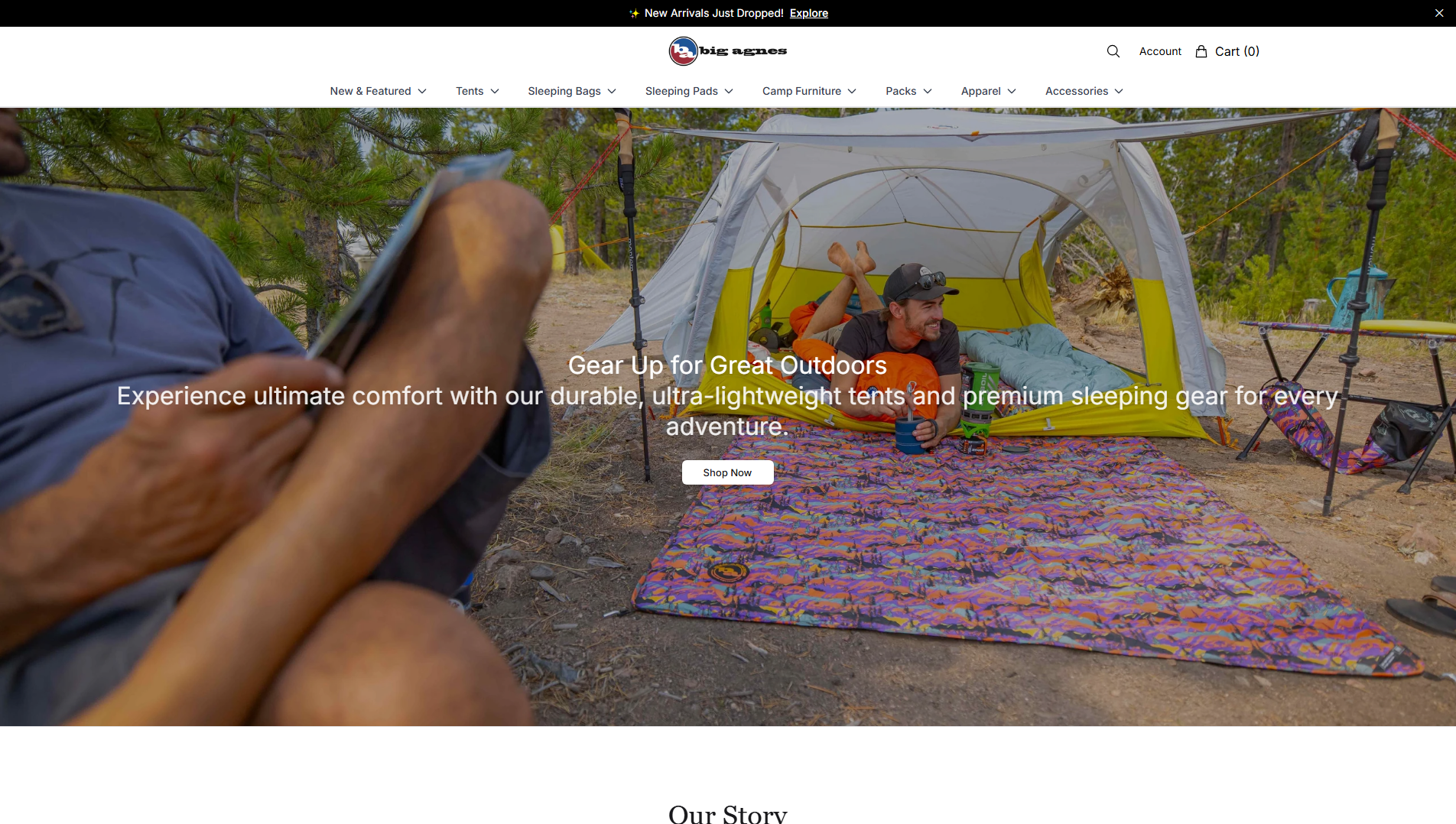 Primary capture · bigagnesoutdoors.shop