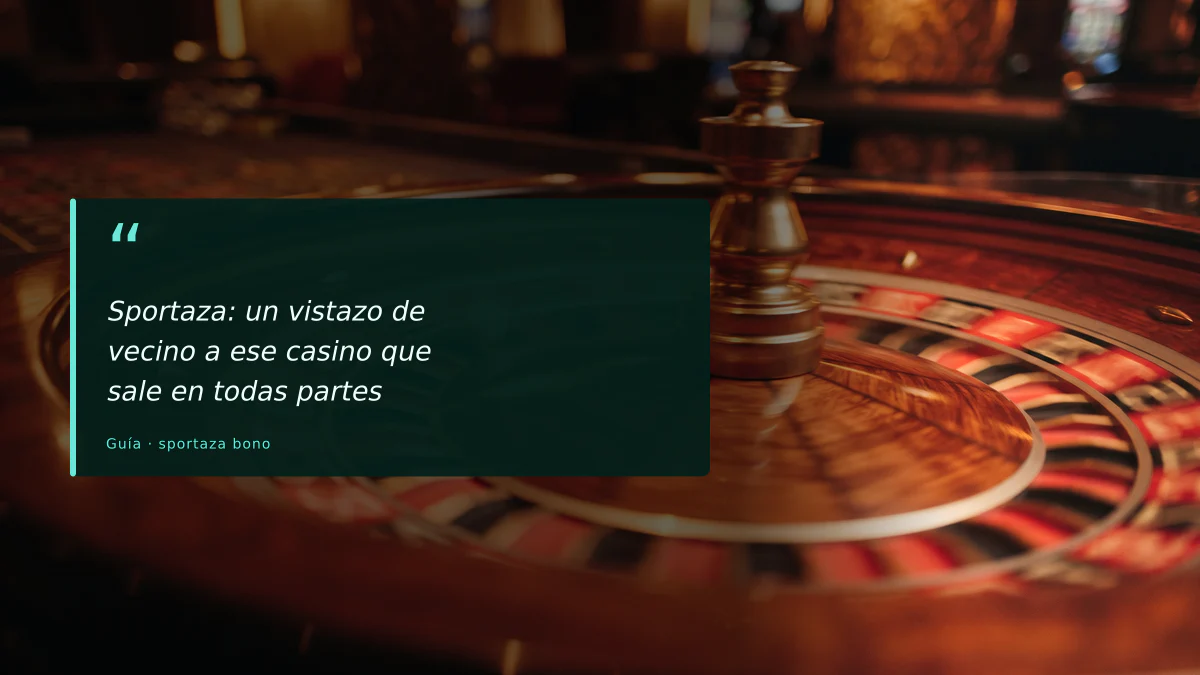 Sportaza: un vistazo de vecino a ese casino que sale en todas partes