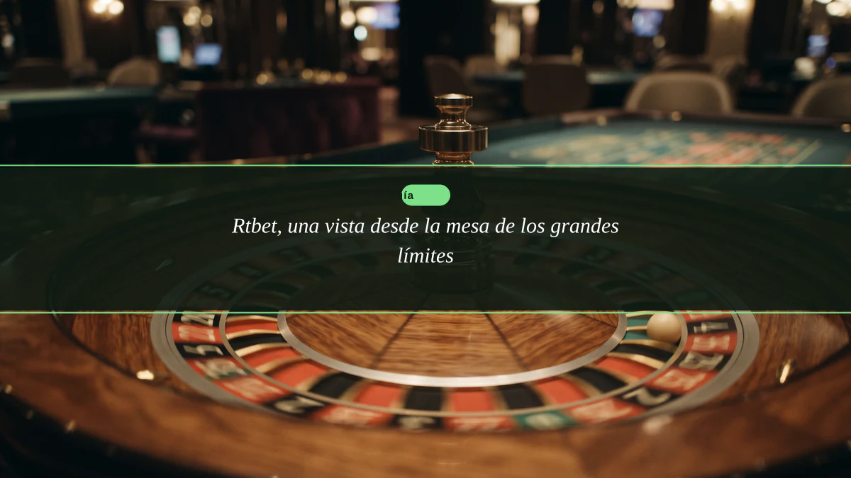 Rtbet, una vista desde la mesa de los grandes límites