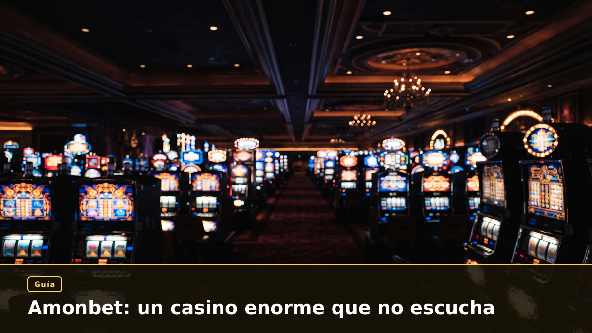 Amonbet: un casino enorme que no escucha