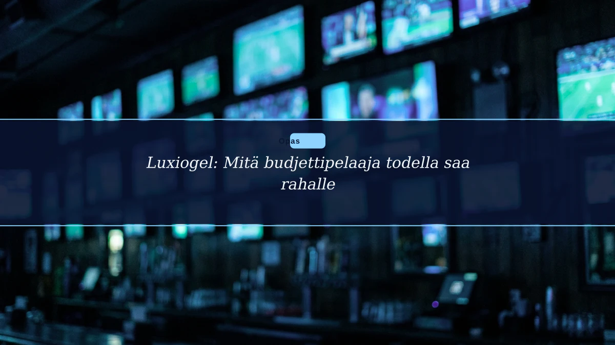 Luxiogel: Mitä budjettipelaaja todella saa rahalle