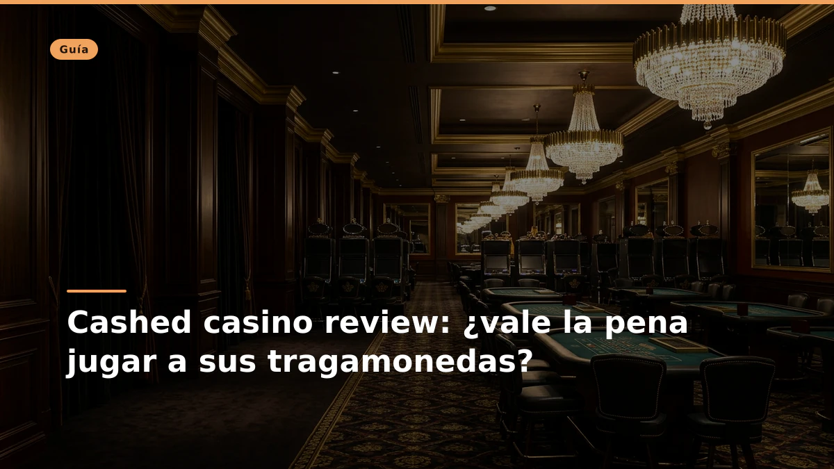 Cashed casino review: ¿vale la pena jugar a sus tragamonedas?