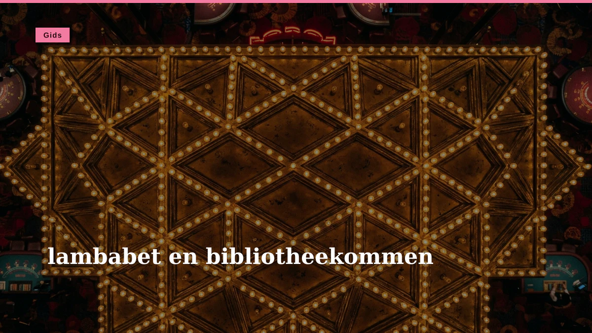 lambabet en bibliotheekommen