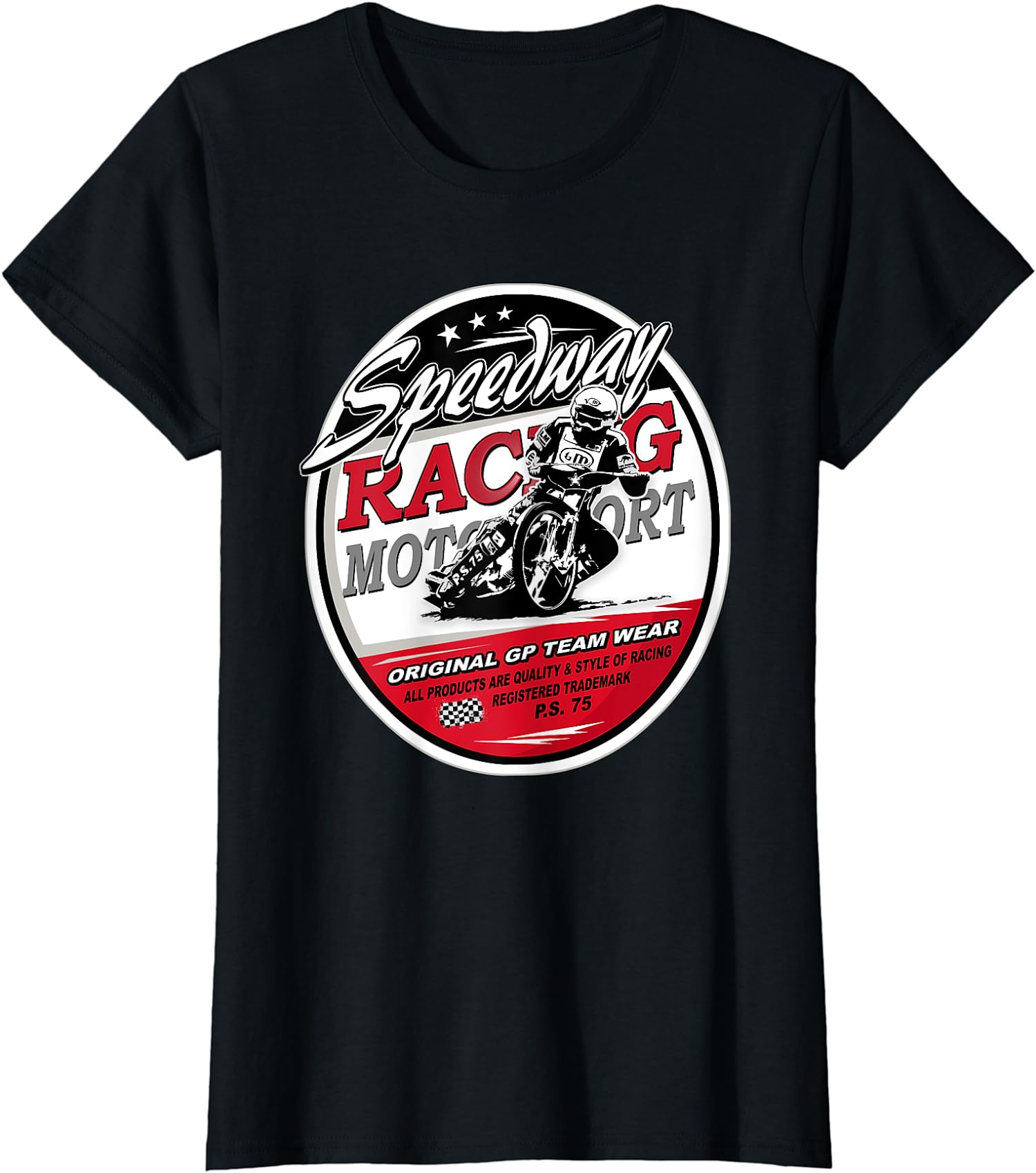 Motorcycle Speedway Flat Track Race Gift Ladies’ Crewneck T-Shirt
