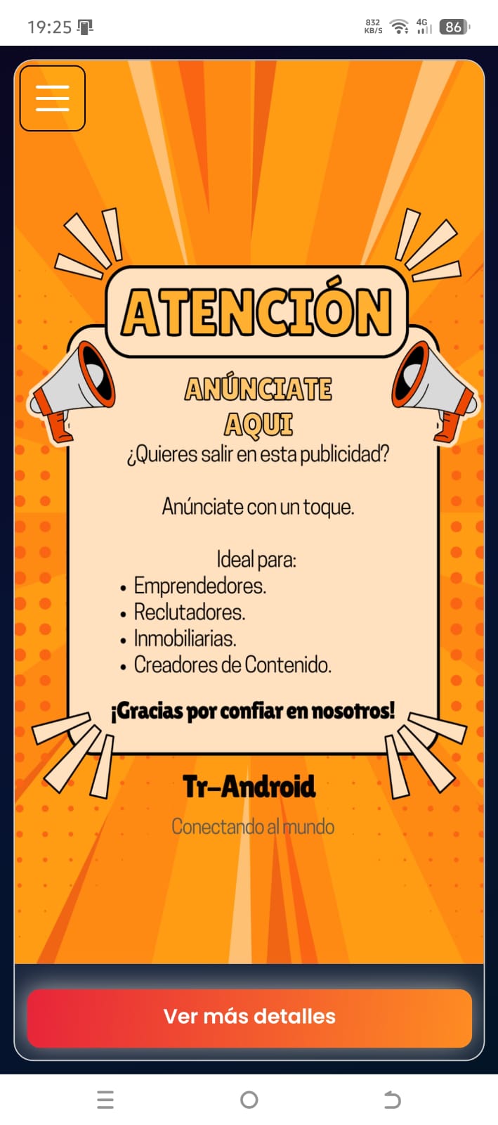 Pantalla Alertas