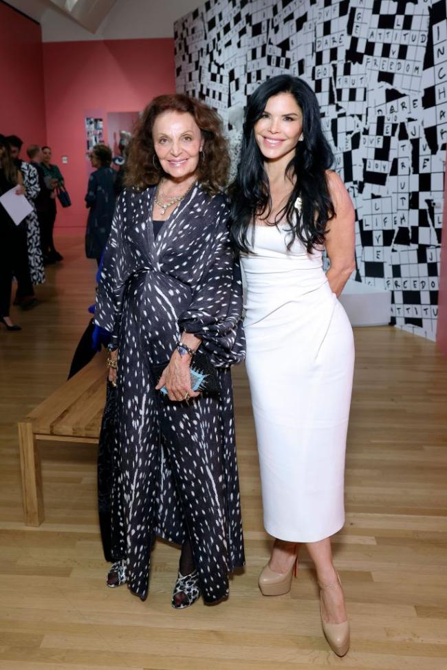 Sánchez y la estimada diseñadora Diane von Furstenberg.Imágenes Getty