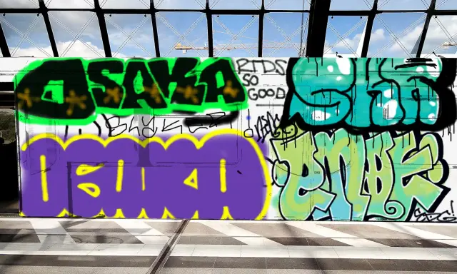 Graffiti artwork by emot