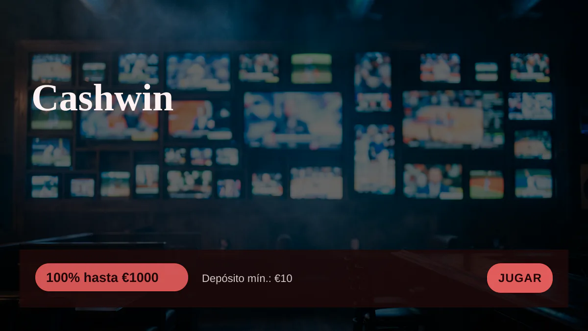 Cashwin casino — bono de bienvenida 100% hasta €1000 + 50 FS, pagos: Visa, Mastercard, Skrill, Neteller, Paysafecard