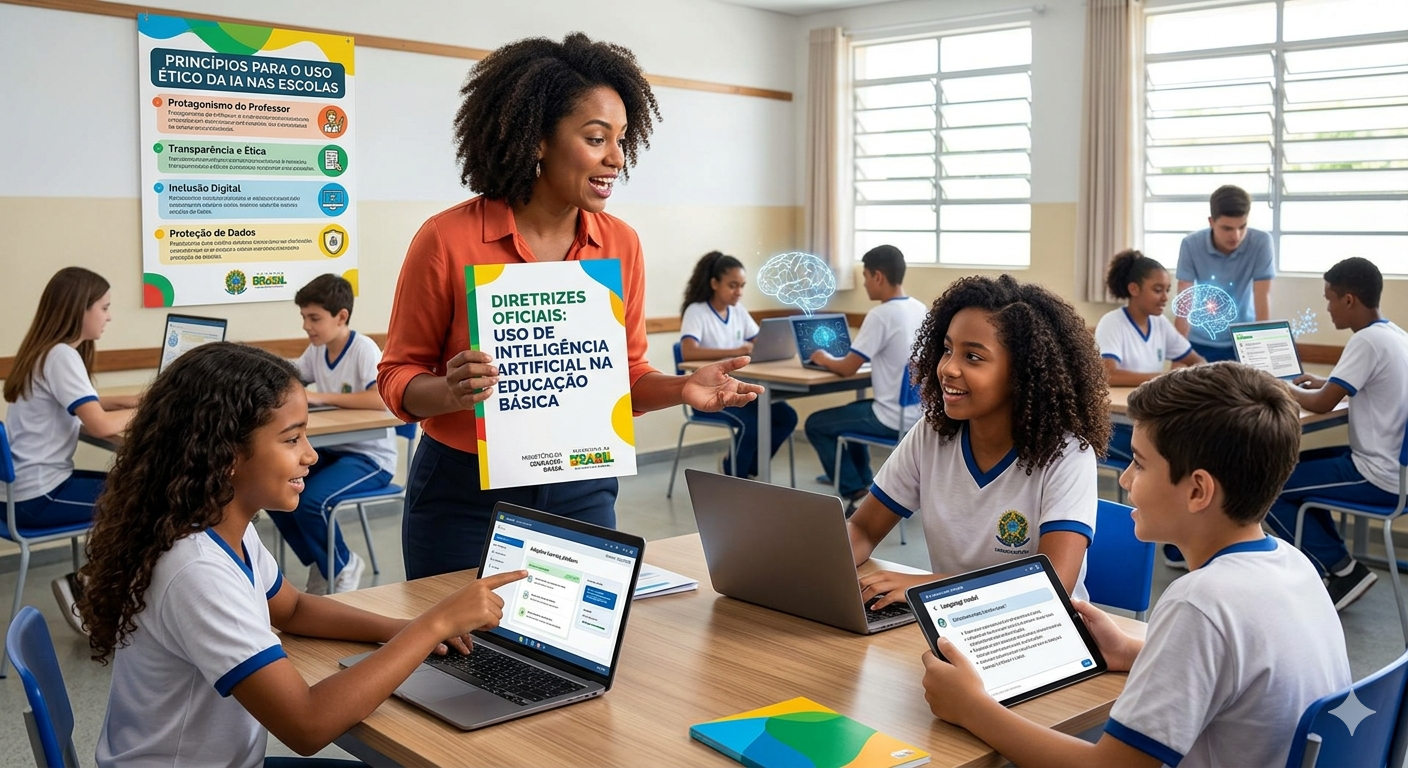 Ministério da Educação cria orientações oficiais para uso de IA nas escolas brasileiras