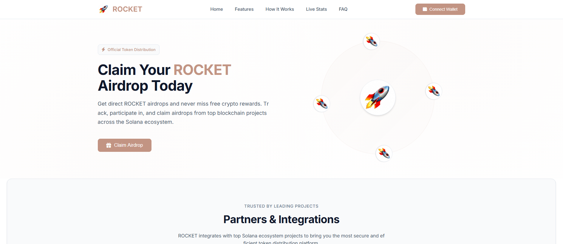 Screenshot of rocketonsol.fun
