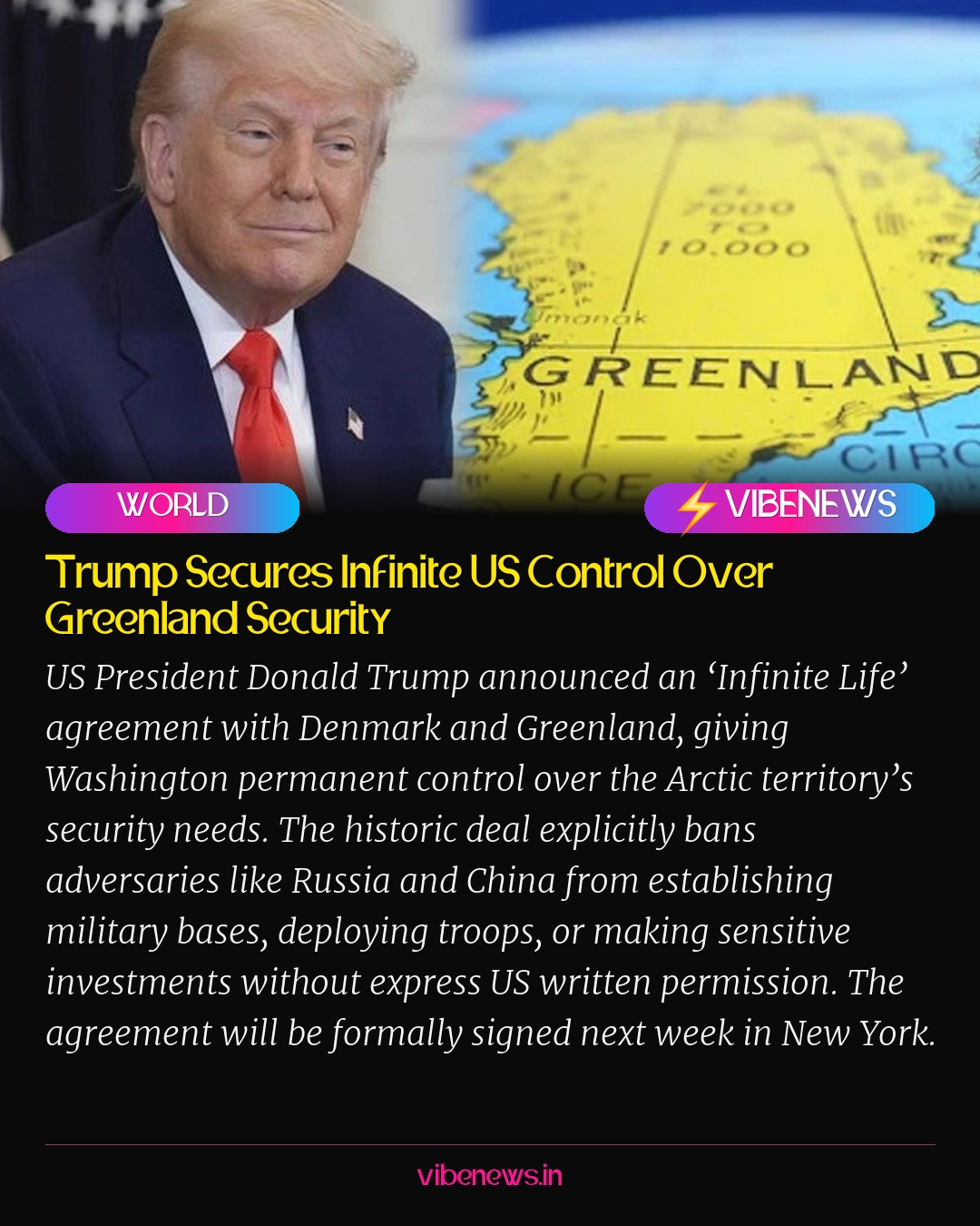Trump Secures Infinite US Control Over Greenland Security
