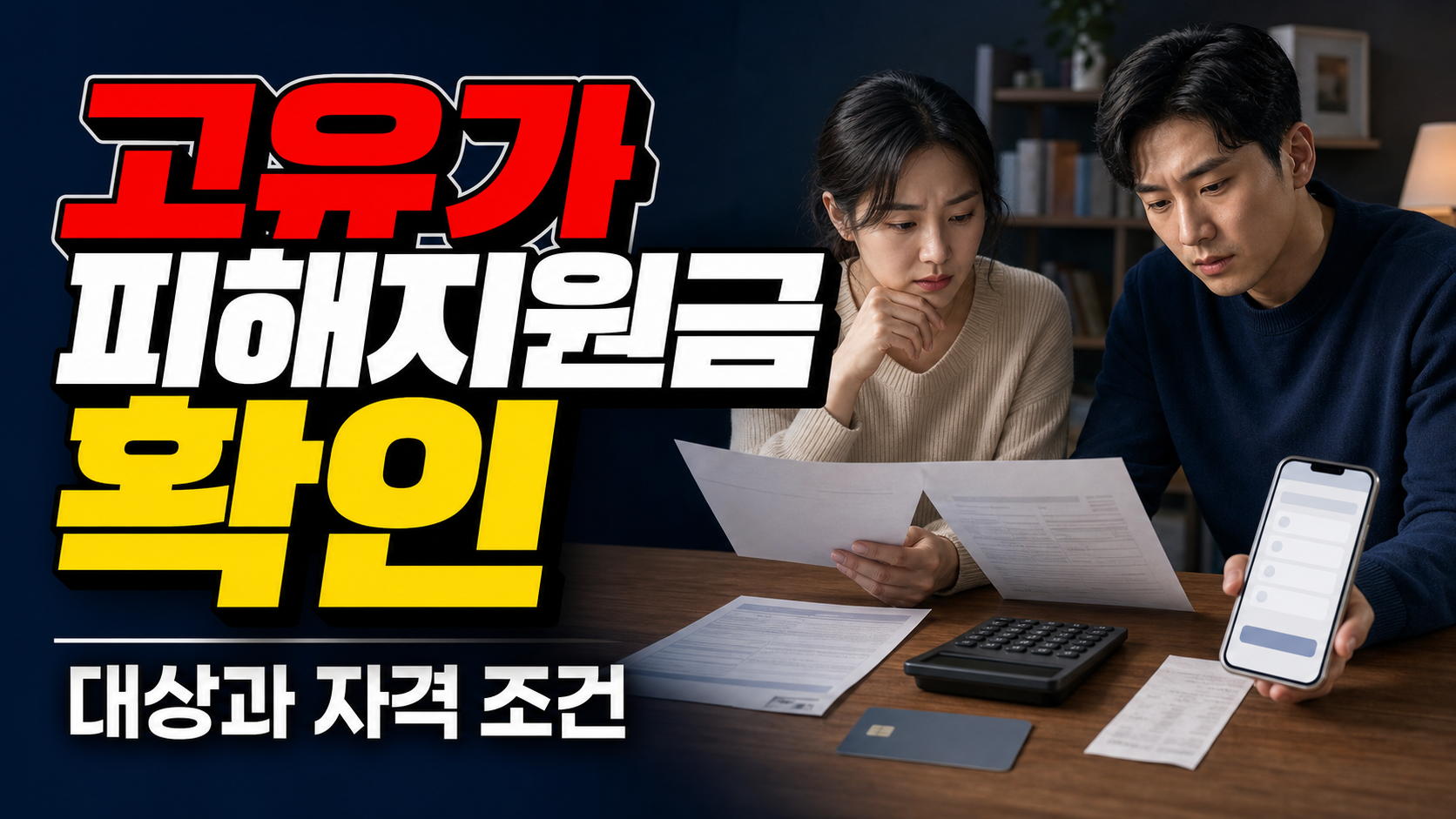 맞벌이 4인 가구라면 고유가 피해지원금 건보료 39만 원만 보면 될까? 관련 핵심 정보를 상징적으로 보여주는 썸네일 이미지