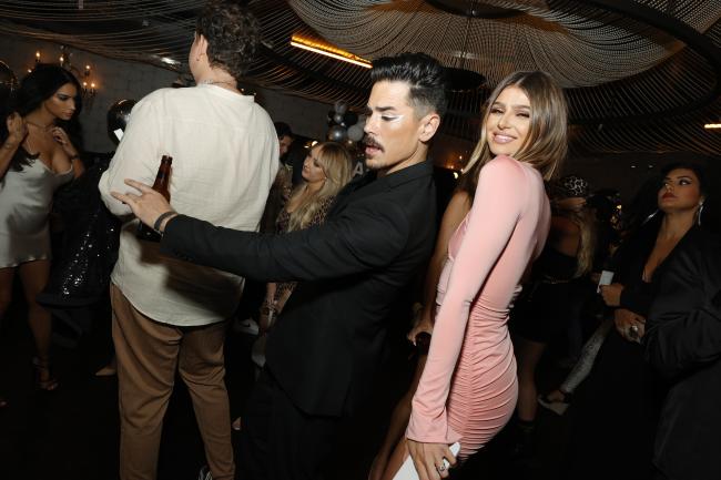 Cuando comenzó su podcast, comenzó a hablar sobre su romance con Sandoval, como se muestra aquí en junio de 2021.Imágenes Getty