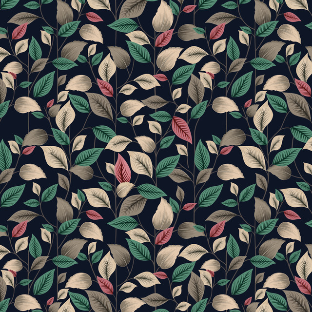 Wrapping Tea Leaves Pattern Seamless Vector.jpg