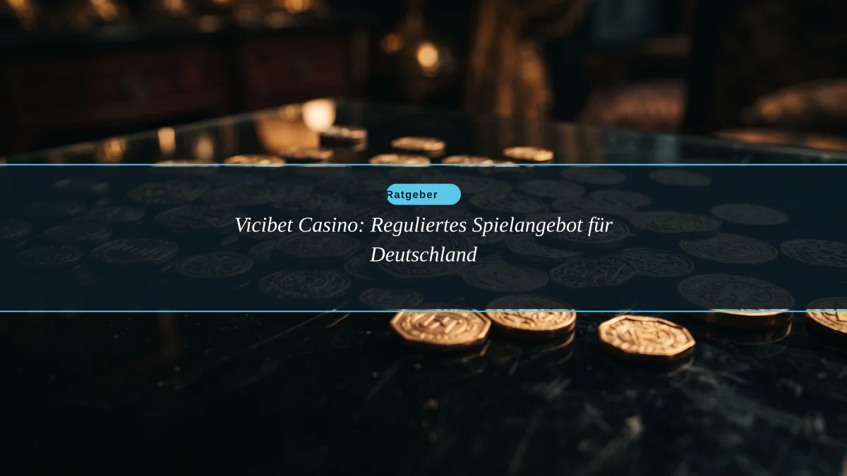 Vicibet Casino: Reguliertes Spielangebot für Deutschland