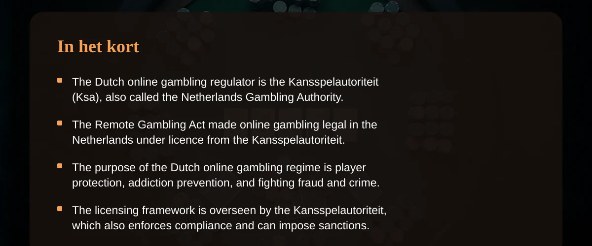 De juridische en financiële kaders van online casino geld in Nederland — In het kort