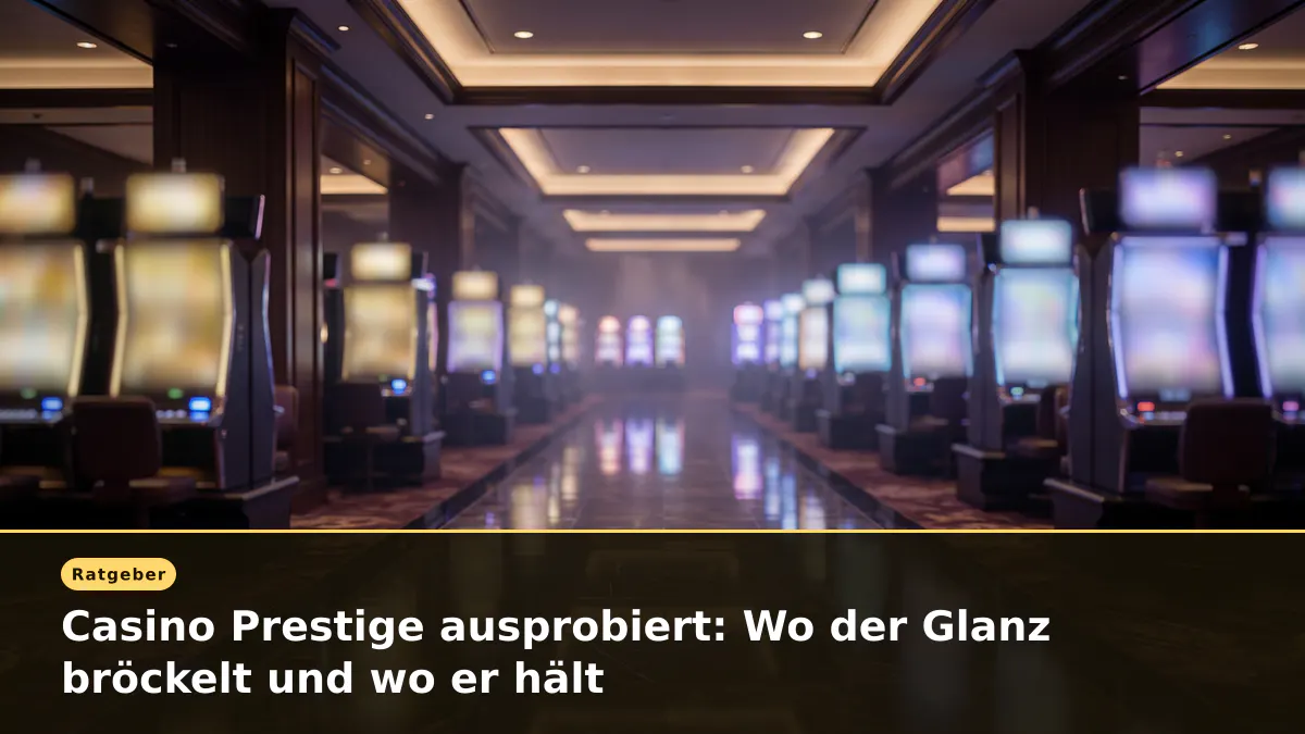 Casino Prestige ausprobiert: Wo der Glanz bröckelt und wo er hält