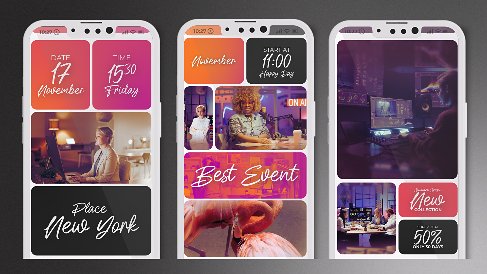 Event Promo Split Screen Vertical Video Reels Red Slideshow Event Promo Split Screen Vertical Video Reels Red Slideshow